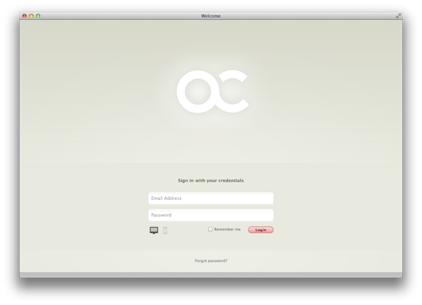 Login Screen
